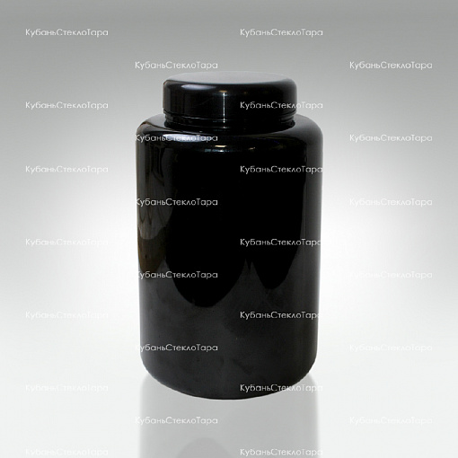 Банка 3 л (100) пластик черная с крышкой (Б-Ч-3000) оптом и по оптовым ценам в Новороссийске
