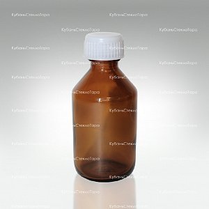 Флакон стеклянный ТВИСТ 50 см3 коричневый (пробка + крышка) оптом и по оптовым ценам в Новороссийске