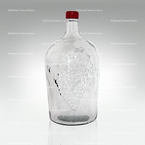 Винная бутылка 5 л (38) стекло с крышкой оптом и по оптовым ценам в Новороссийске