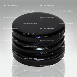 Колпачок алюминиевый с резьбой (25*17) черный в Новороссийске оптом и по оптовым ценам