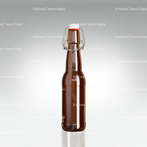 Бутылка «Бугельная» 0,330 л. (Коричневая) стеклянная с пробкой оптом и по оптовым ценам в Новороссийске