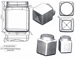 Банка ПЭТ 0,650 (82) квадратная
