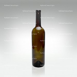 Бутылка 0,750 Бордо оливковая (П-29-А4) стекло оптом и по оптовым ценам в Новороссийске