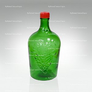 Винная бутылка 3 л (38) зеленая стекло оптом и по оптовым ценам в Новороссийске