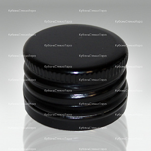 Колпачок алюминиевый с резьбой (28*18) черный в Новороссийске оптом и по оптовым ценам
