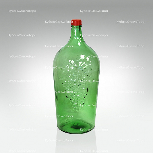 Бутыль 7,0 л "Симон" (38) стеклянный с крышкой зеленый оптом и по оптовым ценам в Новороссийске