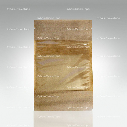 Крафт-пакет 120*185 окно 7см (зип-лок) оптом и по оптовым ценам в Новороссийске