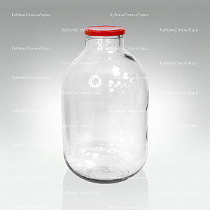 Бутыль 10 ТВИСТ (100) (прозрачный) стеклянный с крышкой оптом и по оптовым ценам в Новороссийске