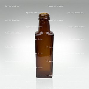 Бутылка 0,100  Гранит ВИНТ (28) Коричневая стекло оптом и по оптовым ценам в Новороссийске